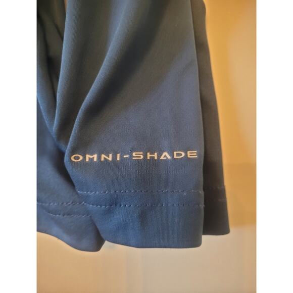 Men's Large Columbia PFG Royal‎ Blue Omni Shade 1/4 Zip Pullover Fishing EUC - Picture 4 of 6